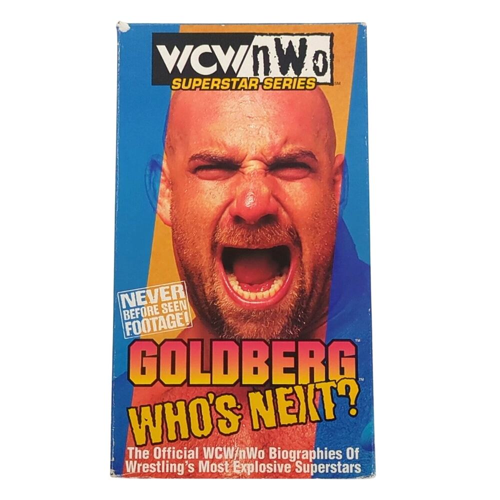 WCW/NWO Superstar Series: Goldberg - Who's Next? (VHS, 1998) Wrestling - GOOD